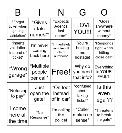 POC Customer Bingo! Bingo Card