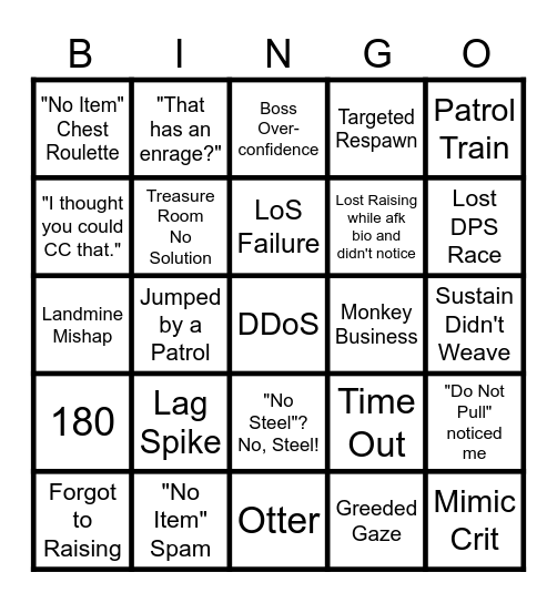 DD B21 Bingo Card
