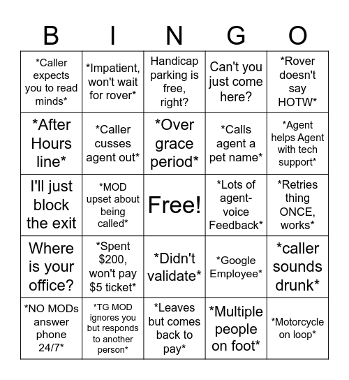 POC Customer Bingo! Bingo Card