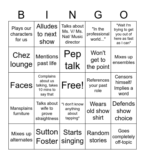 Carrasco Bingo Card