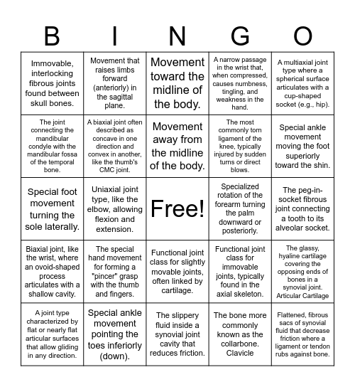 Exam 2 - Cody Mon Call List' Bingo Card