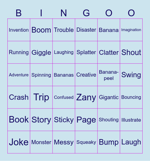 Chapters 10 - 11 The 13 Storey Treehouse Bingo Card