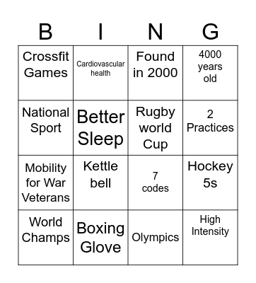 Different paths to sport strength Bingo Card