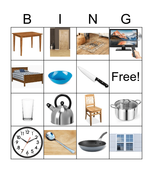 HOME Bingo Card