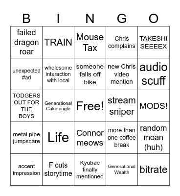 DAY 2 SHIMANAMI KAIDO CYCLE Bingo Card