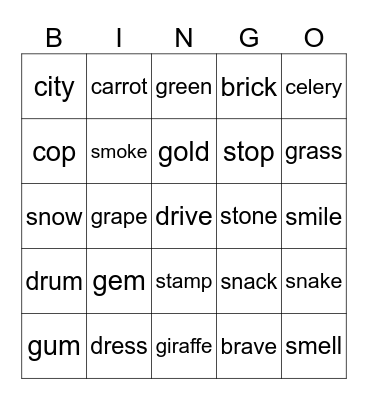 Phx Bingo Card