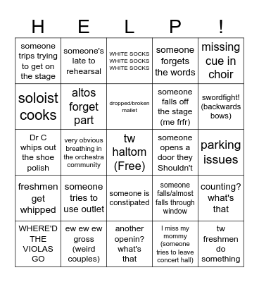 MOTA Bingo 2025 Bingo Card