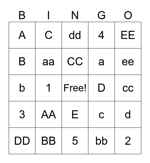 CONTEXT CLUES Bingo Card