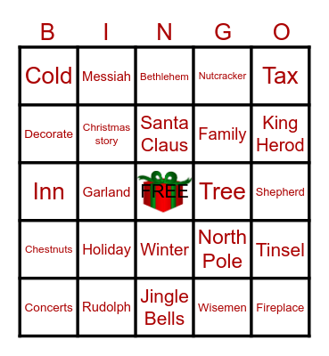 CHRISTMAS BINGO Card