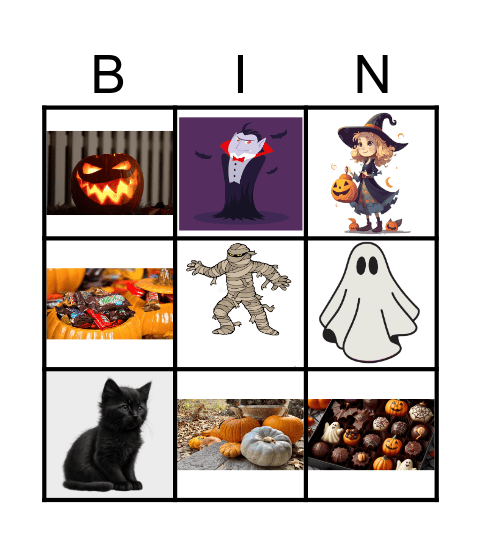 Halloween Bingo Card