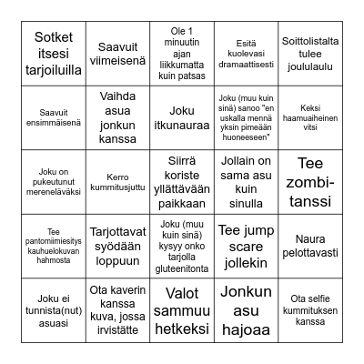 Halloween-bingo Card