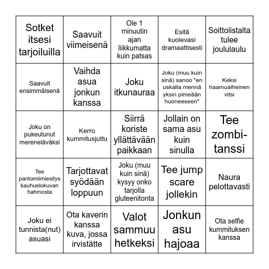 Halloween-bingo Card