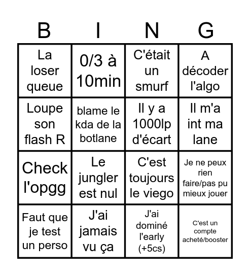 Sardo Bingo Card