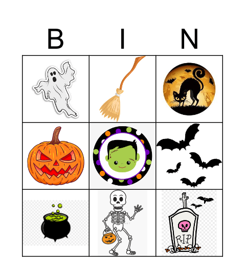 Halloween Bingo Card
