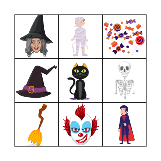 Halloween Bingo Card