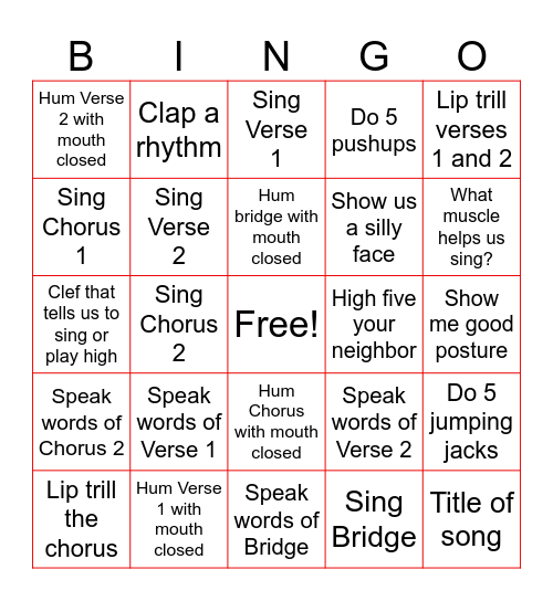 Shine for Jesus Bingo Card