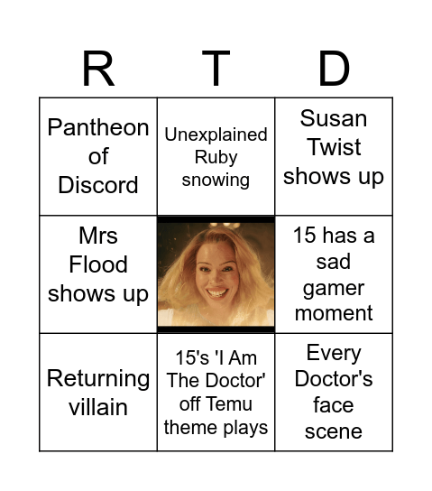 Doctor Who RTD2 Bingo Card