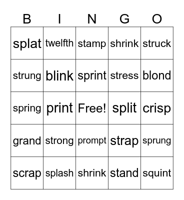 2.5 Wilson Bingo Card