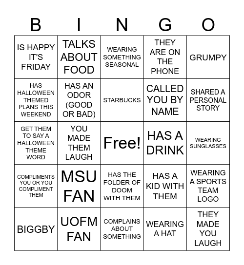 Bingo Card
