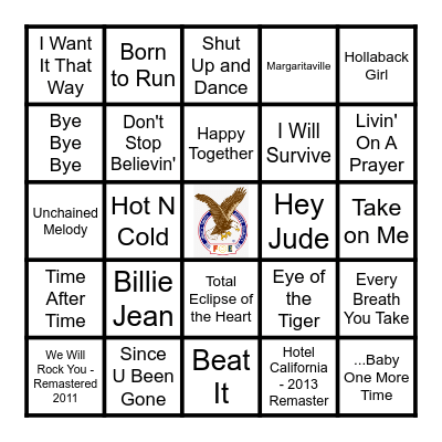 YOU KNOW THE LYRICS Bingo Card