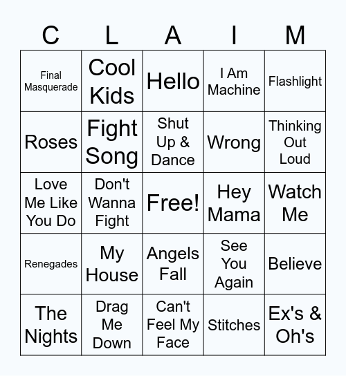 10 Year Anniversary Bingo Card