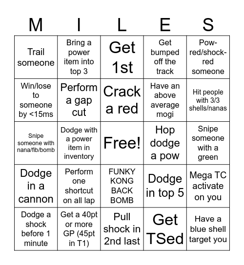 Feathers' Halloween Bingo Card