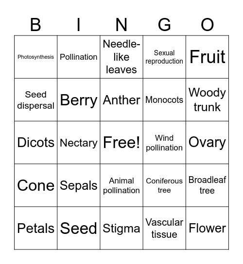 Week 9-11 BINGO Card
