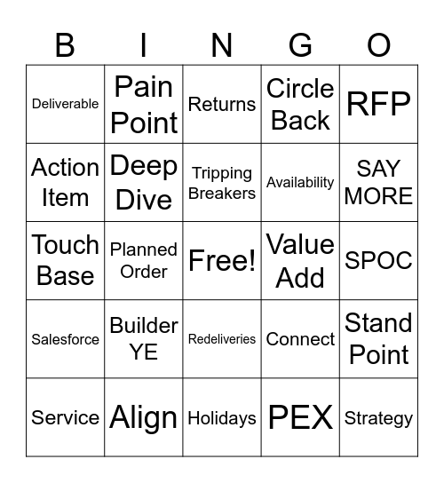 SDU Bingo Card