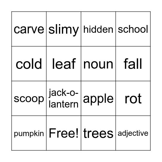 BINGO Card