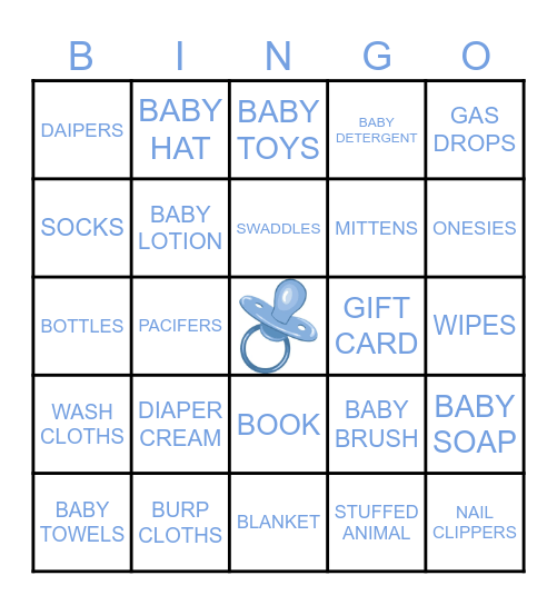 BABY BINGO Card