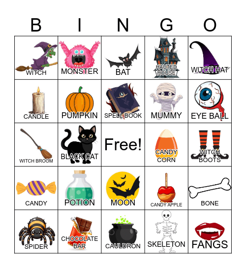 H A L L O W E E N Bingo Card
