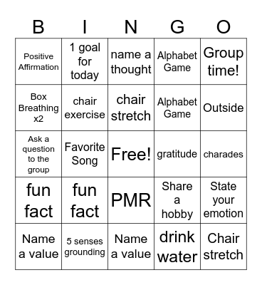 GRAPES BINGO Card