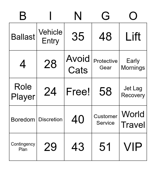 Number Bingo 1-75 Bingo Card