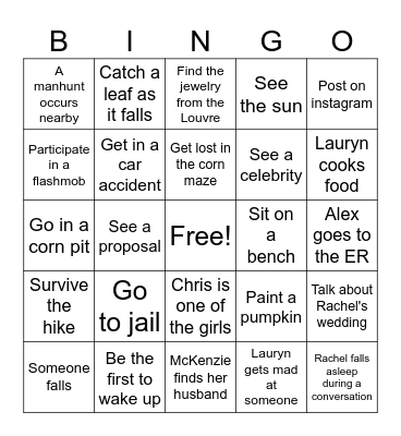 Indiana 2025 Bingo Card