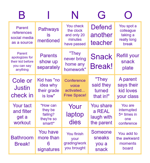 We're Still Going Bingo Card