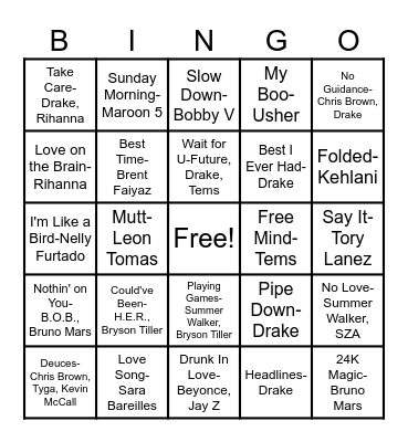 Jocey Presents Bingo Card