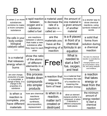 chapter 5 Bingo Card