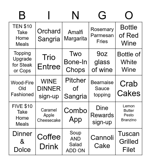 FRIYAY! Bingo Card