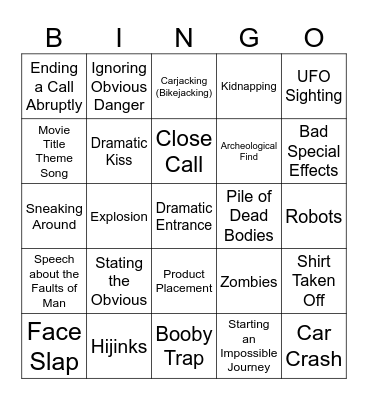 BINGOFLIX: The Goonies Bingo Card