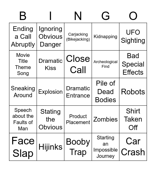 BINGOFLIX: The Goonies Bingo Card