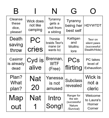 C4E5 Bingo Card