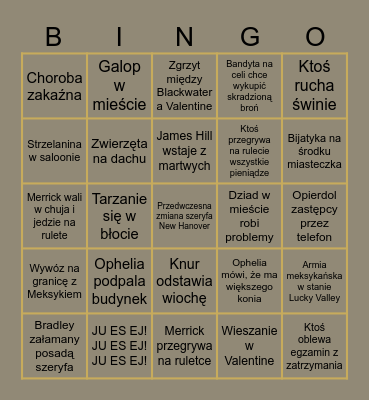 Bingo New Hanover Bingo Card