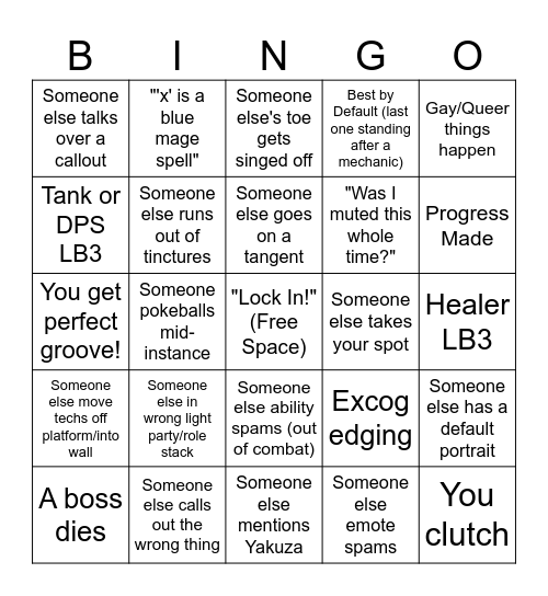 It's a Kind of Static (M5 Dancing Green Edition) Bingo Card