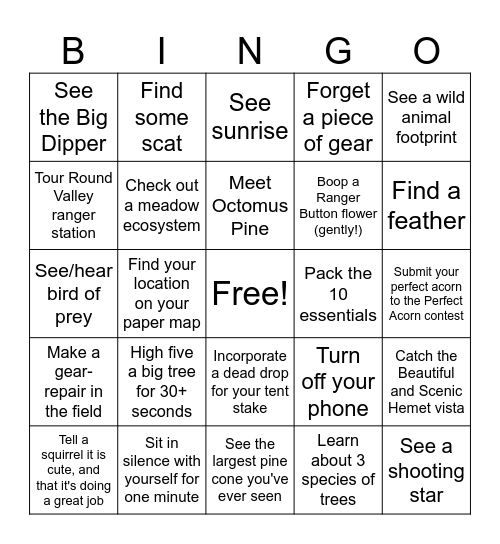 Sleeping in Soil - Summer 2025 Bingo Card