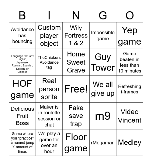 Friday Roulette Bingo v1 Bingo Card