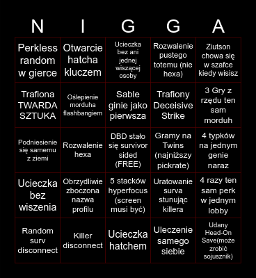 DE BE DE BINGO Card