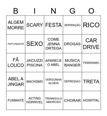 HURRY UP TOMORROW Bingo Card