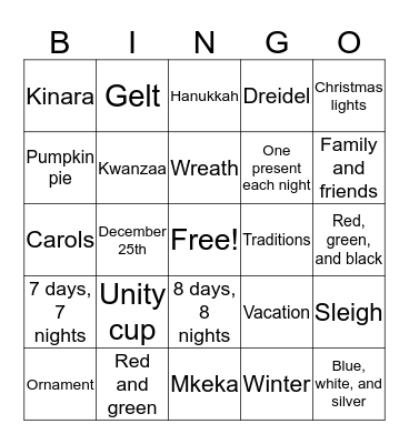 BINGO Card