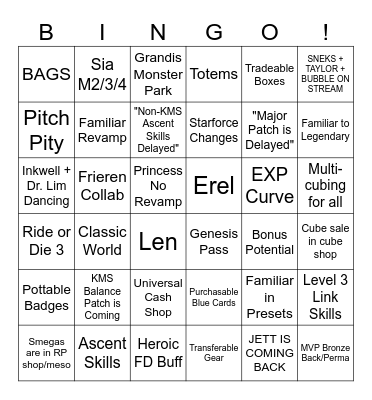 Maple Con BINGO! Bingo Card