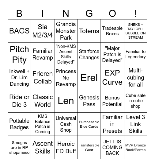 Maple Con BINGO! Bingo Card